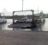 A Ferry at the Likoni channel. Another car has plunged into the Indian Ocean with unknown number of occupants.