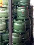 Cooking gas cylinders.