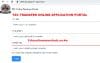 TSC online transfer application portal login.