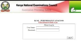 KCSE results download portal