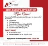 KUCCPS applications 2024