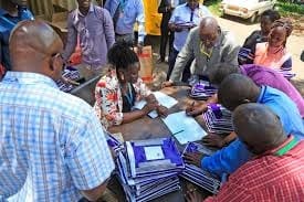 KCSE Examiners at a past marking exercise